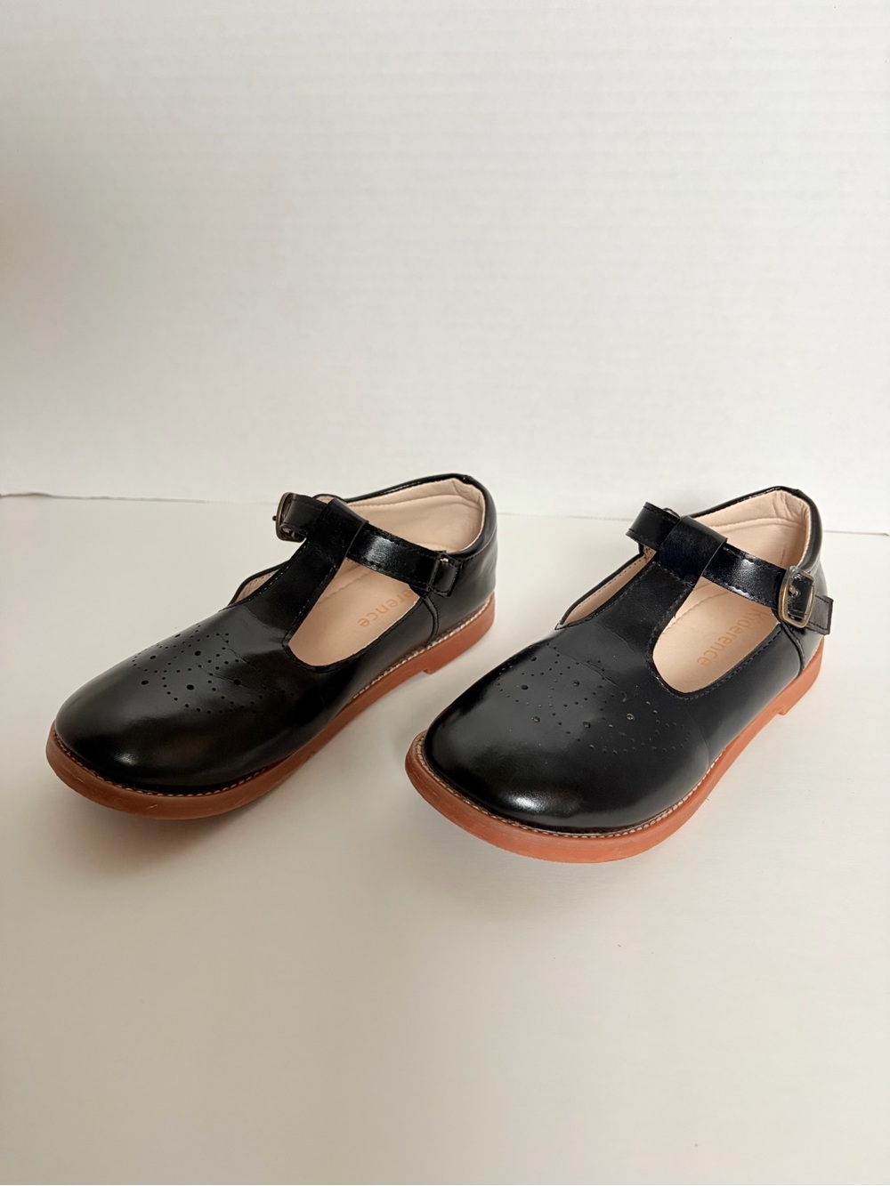 Mary Jane Dress Shoes School Uniform Round Toe Classic Black Girls Kids Size 1 - Picture 2 of 15